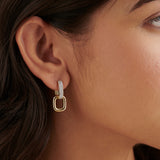 Link Diamond Gleam Hoops
