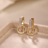 Link Diamond Gleam Hoops