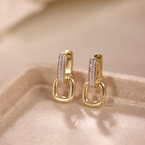Link Diamond Gleam Hoops