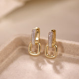 Link Diamond Gleam Hoops