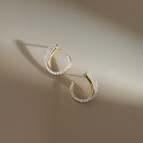 Glide Arc Diamond Studs