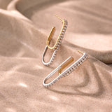 Elongated Drip Diamond Earrings