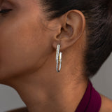 Elongated Drip Diamond Earrings