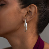 Elongated Drip Diamond Earrings