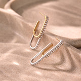 Elongated Drip Diamond Earrings