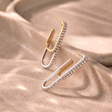 Elongated Drip Diamond Earrings