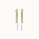 Elongated Drip Diamond Earrings