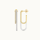 Elongated Drip Diamond Earrings
