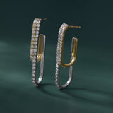 Elongated Drip Diamond Earrings