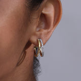 Radiant Round Diamond Earrings