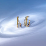 Radiant Round Diamond Earrings