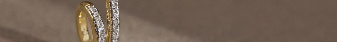 Coiled Diamond Hoop Earrings