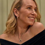 Coiled Diamond Hoop Earrings