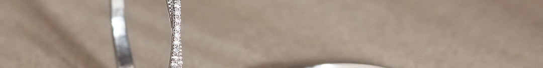 Crossover Diamond Large Hoops