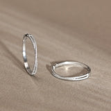 Crossover Diamond Large Hoops