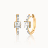 Diamond Dew Cluster Hoops