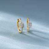 Diamond Dew Cluster Hoops