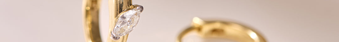 Edgy Diamond Hoop Earrings