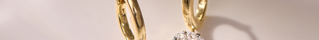 Dancing Diamond Cluster Hoop Earrings