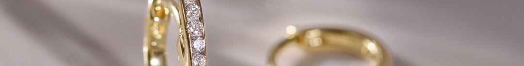 Slim Diamond Small Hoop Earrings