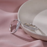 Double Row Diamond Hoop Earrings