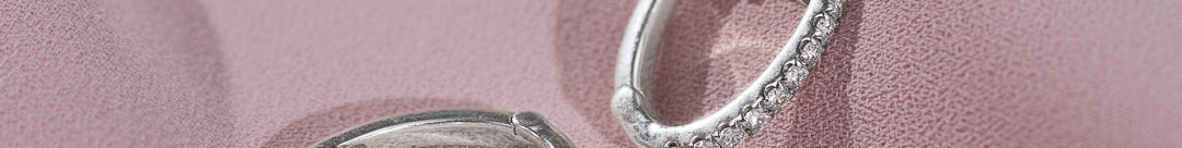 Minimal Diamond Small Hoop Earrings