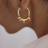 Milo Dog Diamond Hoops