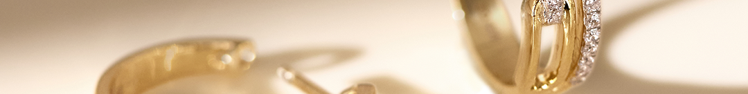 Twin Paperclip Diamond Hoops