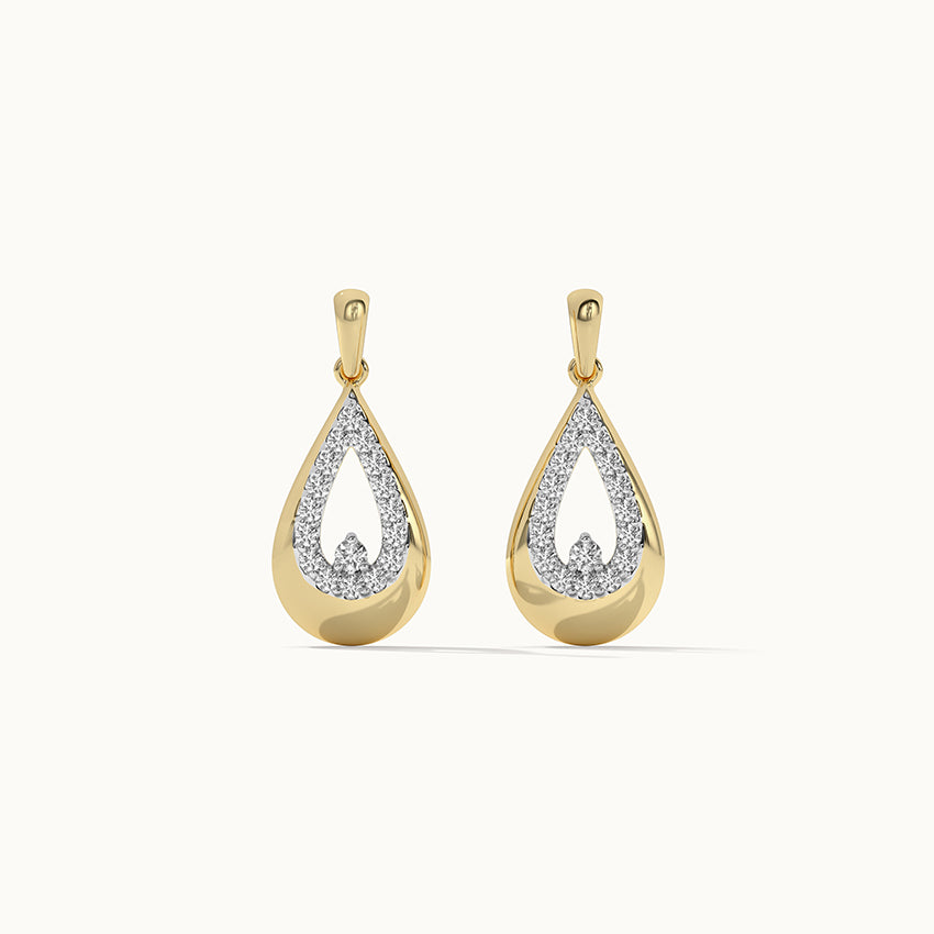 Teardrop Diamond Earrings