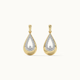 Teardrop Diamond Earrings, 14K Gold Vermeil, 1/5 ct Lab Grown Diamond-6