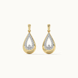 Teardrop Diamond Earrings, 14K Solid Gold, 1/5 ct Lab Grown Diamond-6