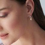 Hollow Leaf Diamond Earrings, 14K Gold Vermeil, 1/4 ct Lab Grown Diamond-5