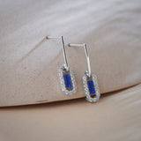 Paperclip Drop Earrings, 14K Solid Gold, 3/8 ct Lab Grown Diamond-7