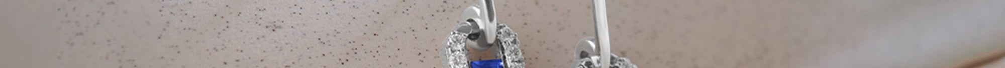 Paperclip Drop Earrings, Sterling Silver, 3/8 ct Lab Grown Diamond-1