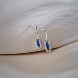 Paperclip Drop Earrings, 14K Solid Gold, 3/8 ct Lab Grown Diamond-1