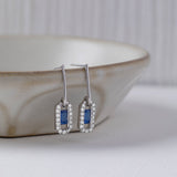 Paperclip Drop Earrings, 14K Solid Gold, 3/8 ct Lab Grown Diamond-6
