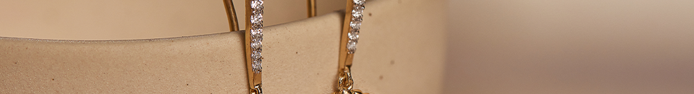 Beaded Diamond Drop Earrings, 14K Gold Vermeil, 5/8 ct Lab Grown Diamond-1
