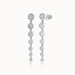 Journey Diamond Drop Earrings, 14K Solid Gold, 7/8 ct Lab Grown Diamond-3