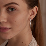 Journey Diamond Drop Earrings, 14K Solid Gold, 7/8 ct Lab Grown Diamond-5
