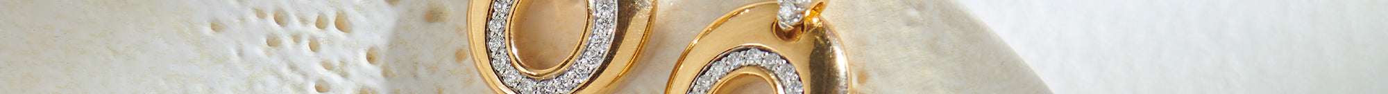 Oval Bold Gold Diamond Dangle Earrings, 14K Gold Vermeil, 3/8 ct Lab Grown Diamond-1