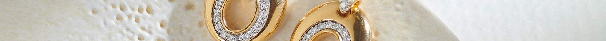 Oval Bold Gold Diamond Dangle Earrings, 14K Gold Vermeil, 3/8 ct Lab Grown Diamond-1