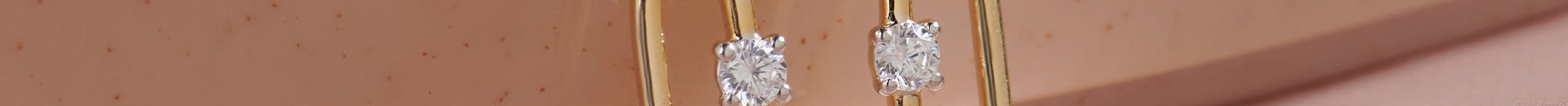 Chic Drop Solitaire Earrings, 14K Solid Gold, 1/5 ct Lab Grown Diamond-1