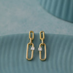 Chic Drop Solitaire Earrings, 14K Solid Gold, 1/5 ct Lab Grown Diamond-5