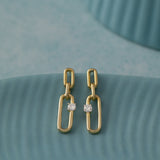 Chic Drop Solitaire Earrings, 14K Solid Gold, 1/5 ct Lab Grown Diamond-5