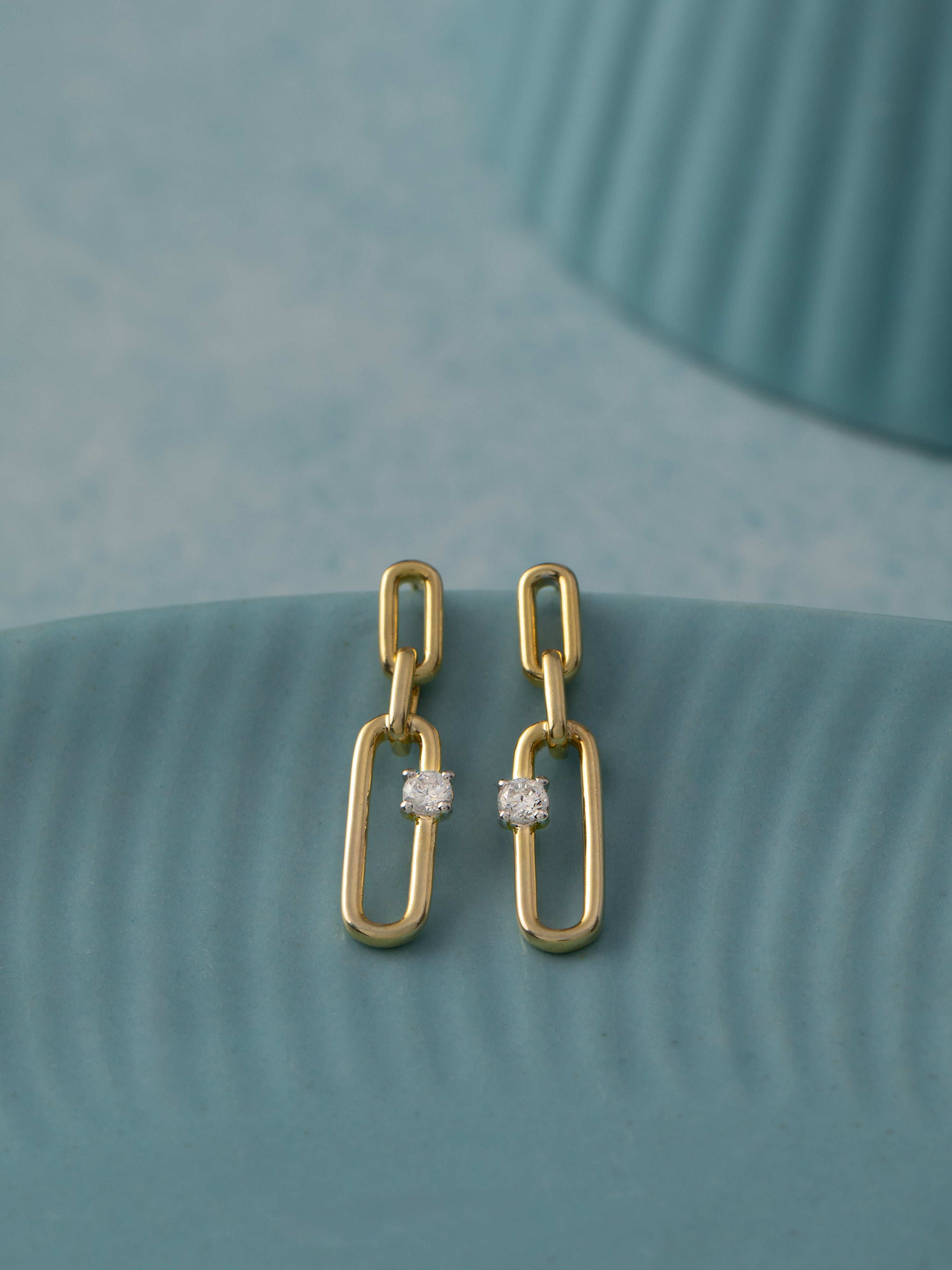 Chic Drop Solitaire Earrings, 14K Solid Gold, 1/5 ct Lab Grown Diamond-5