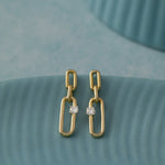 Chic Drop Solitaire Earrings, 14K Gold Vermeil, 1/5 ct Lab Grown Diamond-5