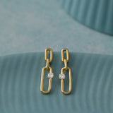 Chic Drop Solitaire Earrings, 14K Gold Vermeil, 1/5 ct Lab Grown Diamond-5
