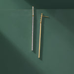 Graceful Diamond Earrings, 14K Gold Vermeil, 1 1/5 ct Lab Grown Diamond-5
