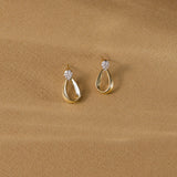 Gilt Diamond Earrings