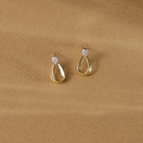 Gilt Diamond Earrings